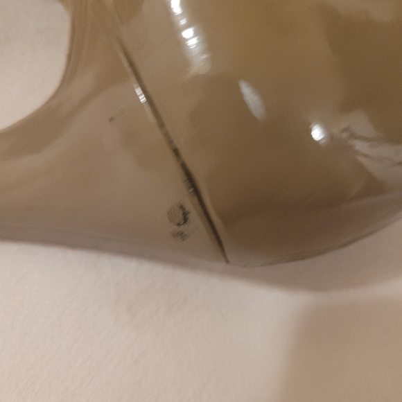 Merona Beige Patent Leather Heels Pumps Shoes Women's Size 9 - Picture 8 of 16